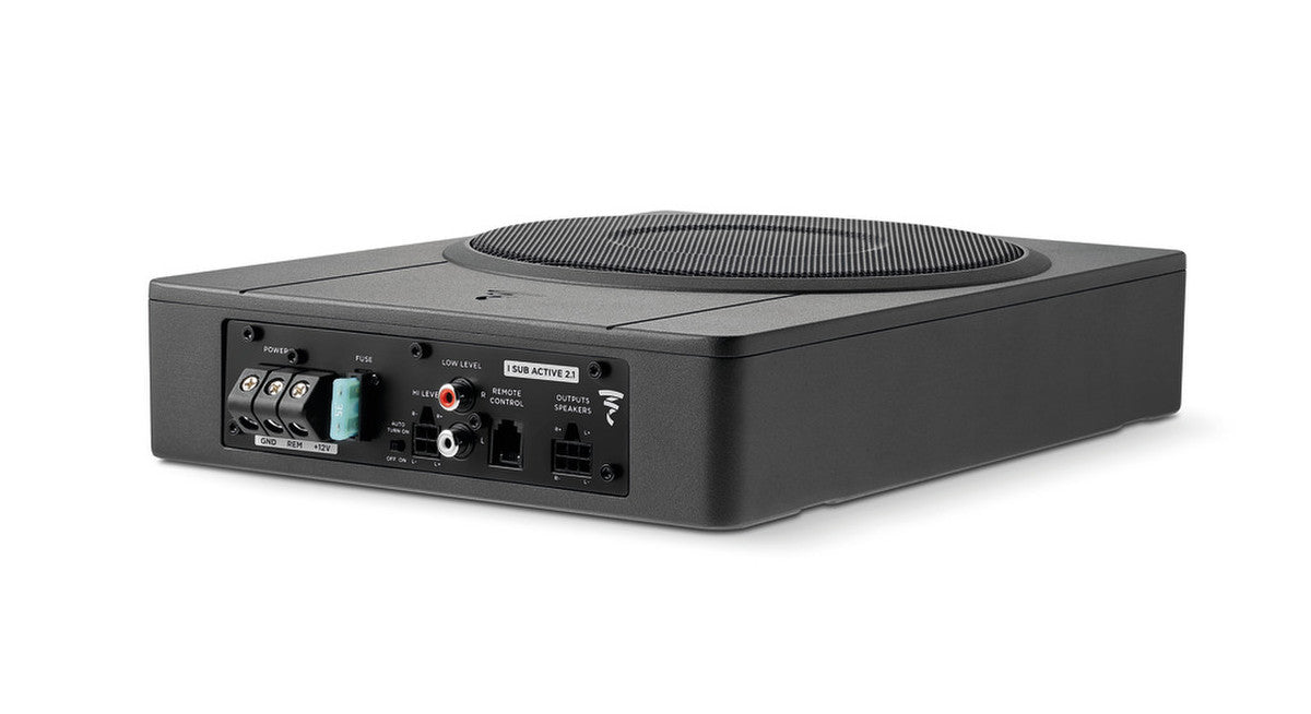 Focal ISUB ACTIVE 2.1 - 8" Ultra-Compact Underseat 2-Ch Amplified Subwoofer 260W