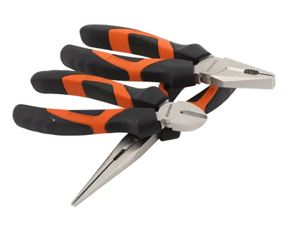 Kendo 85101 - 3 Piece Combination Heavy Duty Pliers Set Soft Grip Tools Plier Steel Set