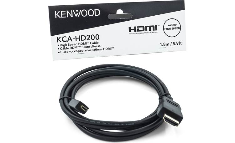 Kenwood KCA-HD200 HDMI (Type-A) to micro HDMI (Type-D) Cable (1.8-meter/5.9-feet)
