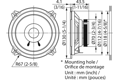 Kenwood KFC-S1356 STAGE SOUND SERIES, 13cm 5.25" Flush Mount Dual-Cone Speaker System