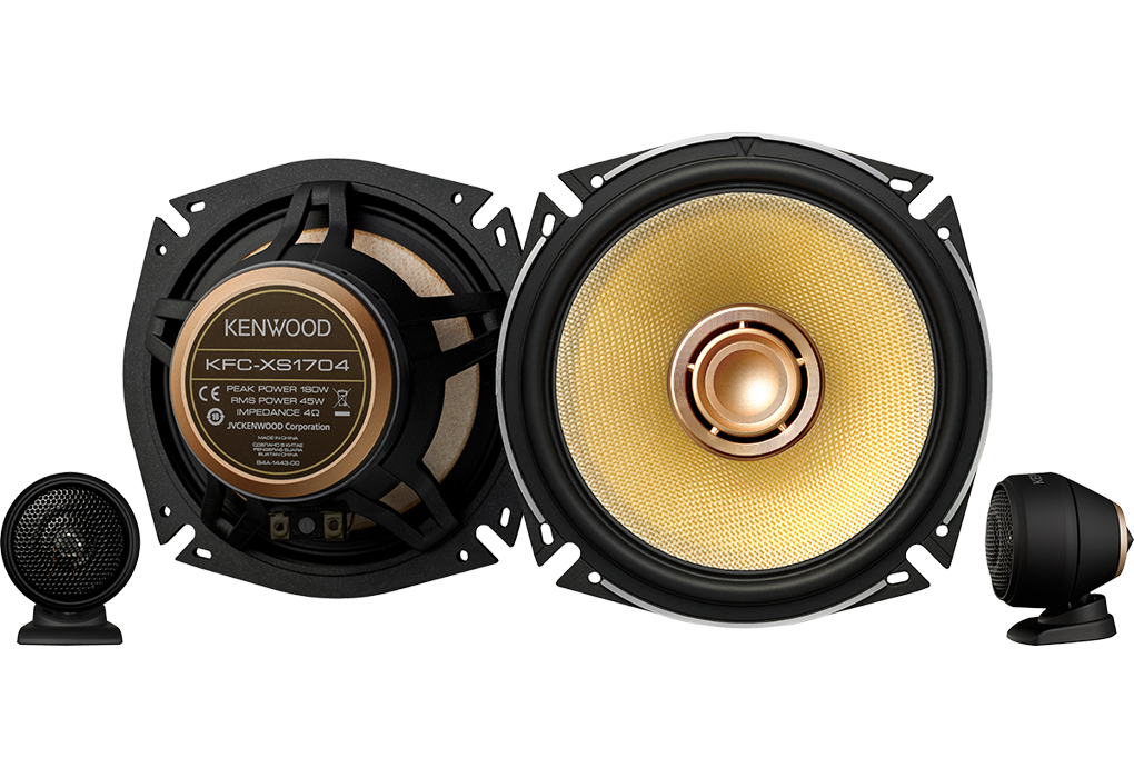 Kenwood KFC-XS1704 - XS-Series Hi-Res Audio 17cm Component Speakers