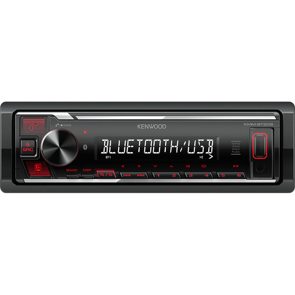 Kenwood KMM-BT209 Digital Media Receiver with Bluetooth iPod iPhone Control
