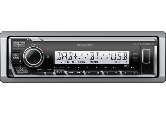 Kenwood KMR-M508DAB Marine Digital Media Receiver DAB+ Bluetooth & Amazon Alexa Voice Service