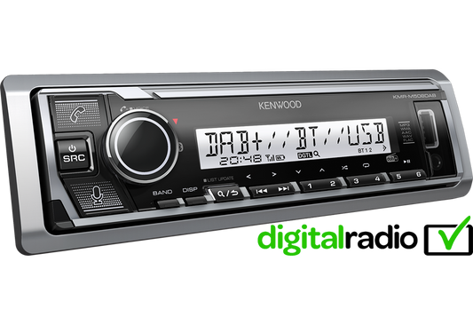 Kenwood KMR-M508DAB Marine Digital Media Receiver DAB+ Bluetooth & Amazon Alexa Voice Service