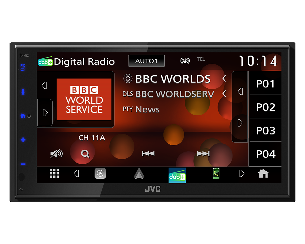 JVC KW-M695DBW 6.8" Wireless CarPlay Wireless Android Auto DAB+ Bluetooth Screen Mirroring Stereo