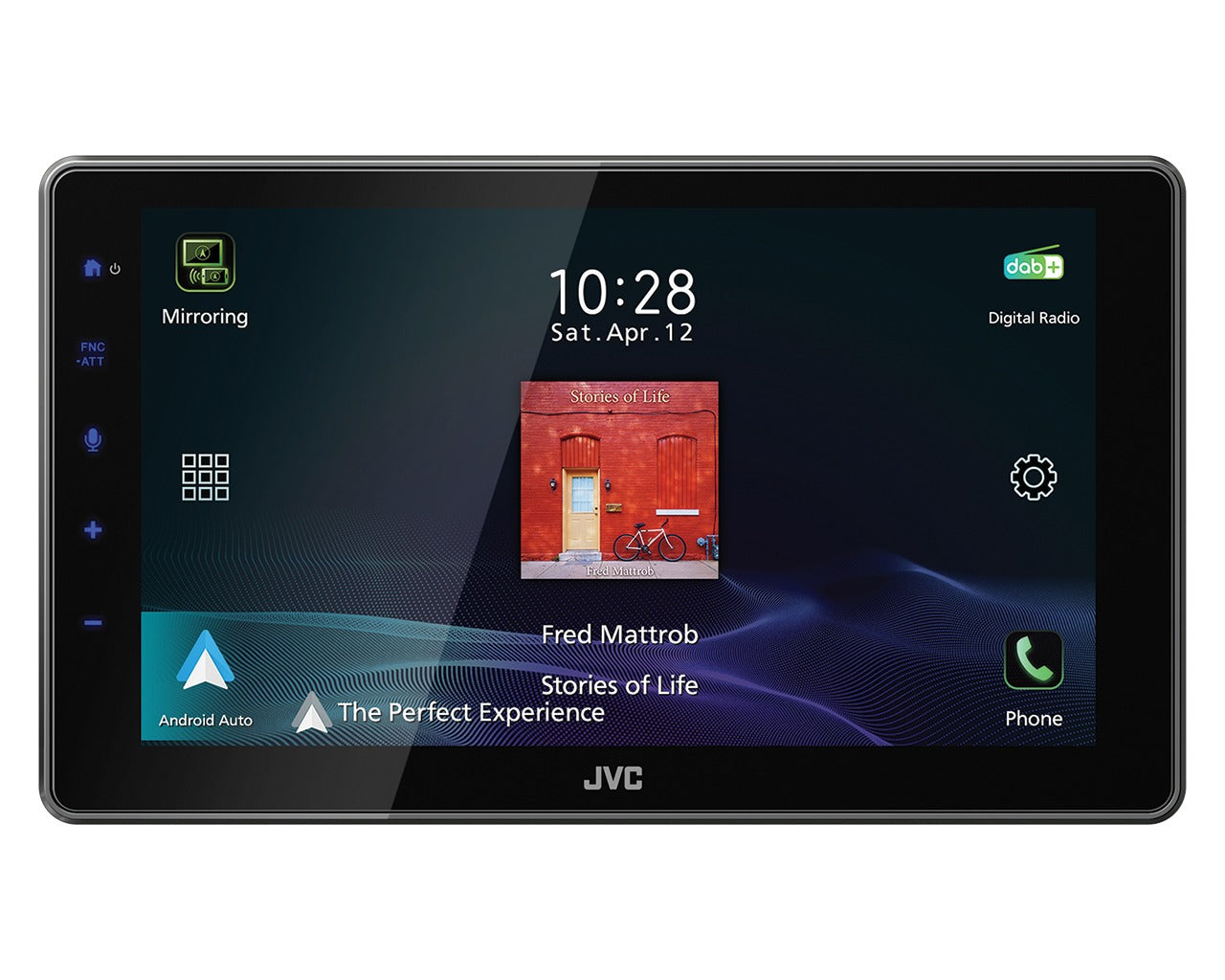 JVC KW-Z900DBW - 9" HD Floating Screen With Wireless Carplay, Android Auto, DAB