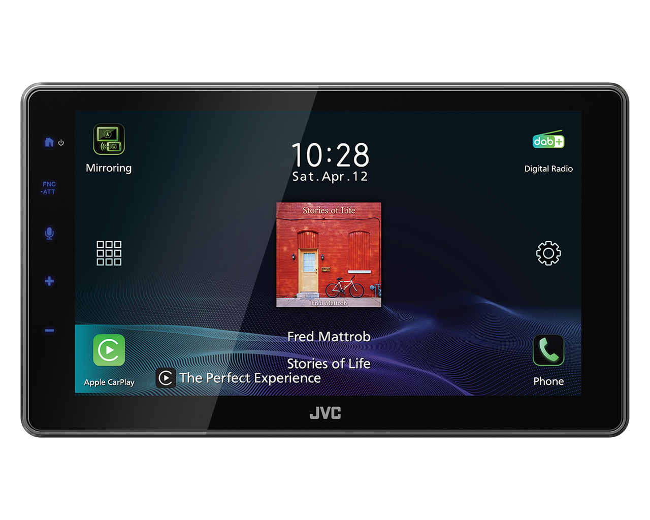 JVC KW-Z900DBW - 9" HD Floating Screen With Wireless Carplay, Android Auto, DAB
