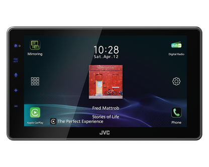 JVC KW-Z900DBW - 9" HD Floating Screen With Wireless Carplay, Android Auto, DAB