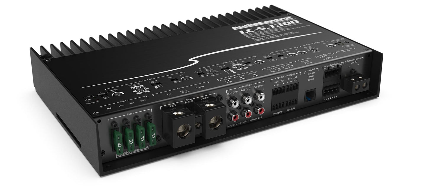 AudioControl LC-5.1300 High-Power Multi-Channel Amplifier with Accubass®