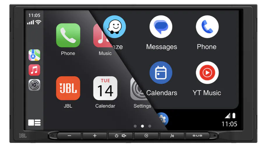 JBL Legend 700D - 7" Wireless Apple CarPlay & Android Auto, Bluetooth, DAB Double DIN Stereo