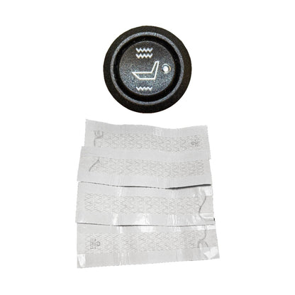 Motormax MMHS02 Carbon Fibre Heated Seats - 4 Pad & 2 Setting Switch