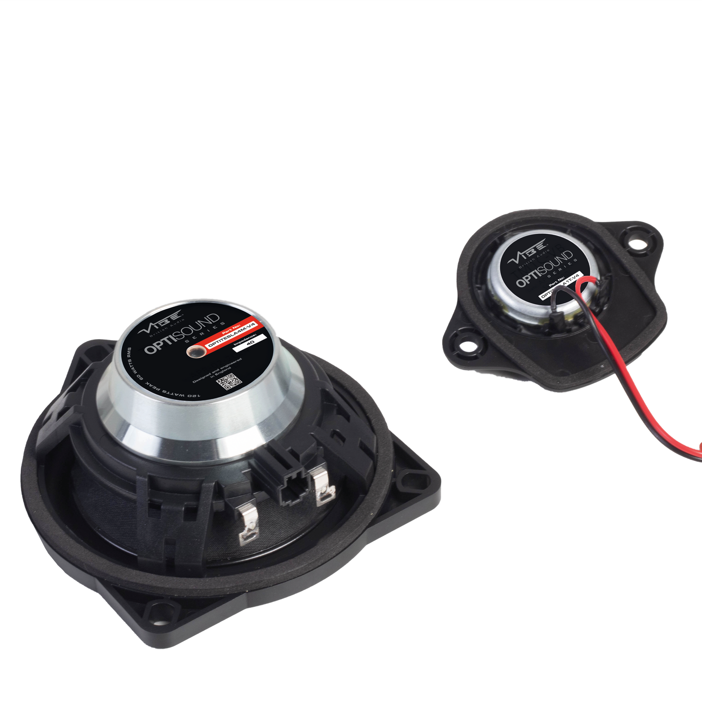 Vibe Optisound OPTITESLA4CTR-V4 - Tesla 1″ Tweeter & 4″ Midrange Speaker