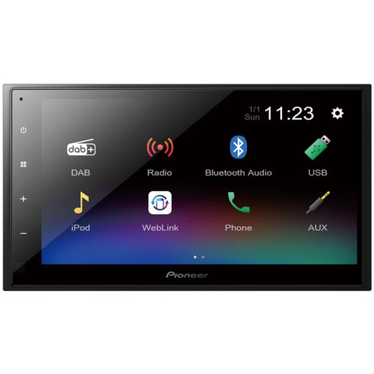 Pioneer DMH-A340DAB 6.8" Double Din Bluetooth WebLink USB DAB