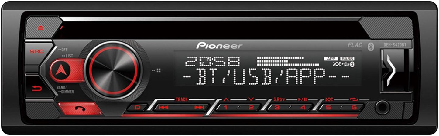 Pioneer DEH-S420BT - CD MP3 Bluetooth USB AUX Stereo Android iPhone