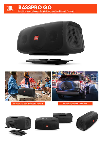 JBL BASSPRO GO In-vehicle Powered Subwoofer & Full-range Portable Bluetooth Speaker