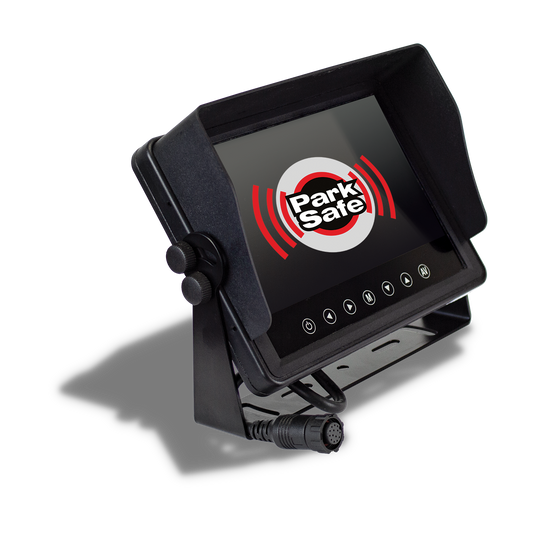 Parksafe PSC030 7” IP69K Rated Waterproof Dashboard Monitor with Three D1 Camera Inputs