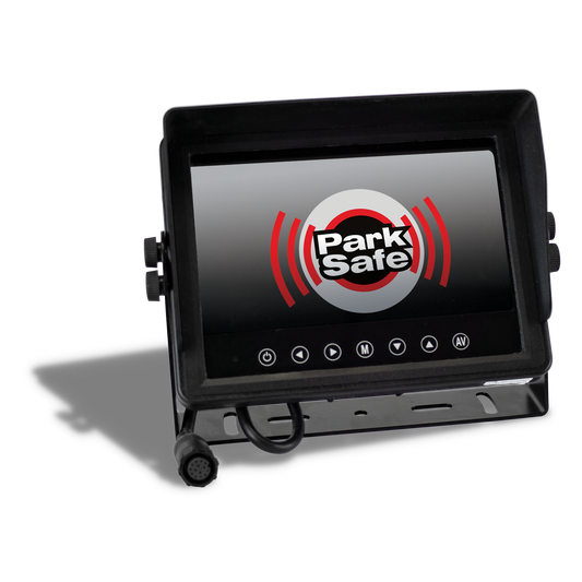 Parksafe PSC030 7” IP69K Rated Waterproof Dashboard Monitor with Three D1 Camera Inputs