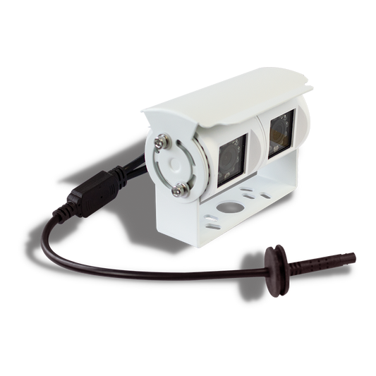 Parksafe PSC09W Twin Universal D1 White Dual Camera