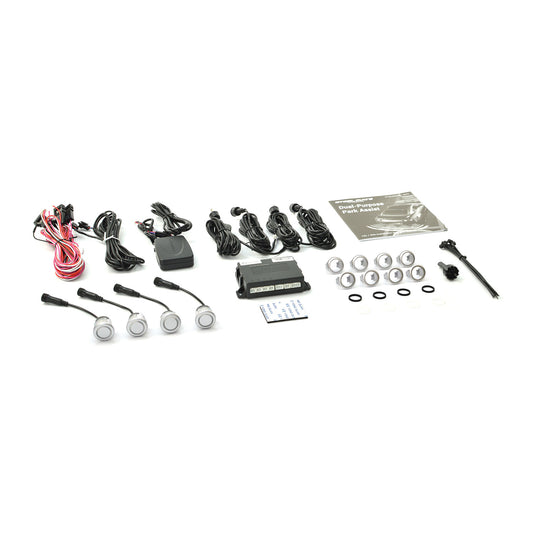 STEELMATE PTS400EX (DP) Silver Dual-Purpose Front or Rear Parking Sensors