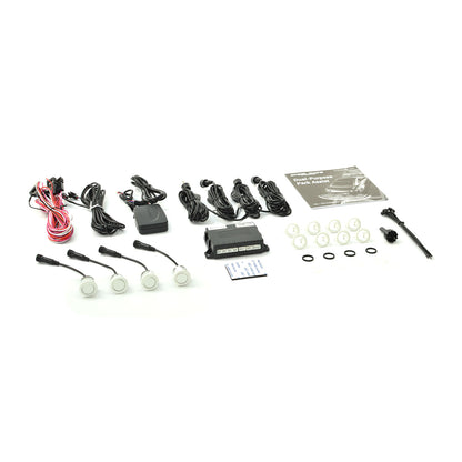 STEELMATE PTS400EX (DP) White Dual-Purpose Front or Rear Parking Sensors