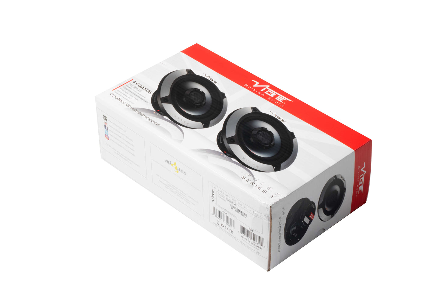 Vibe PULSE4-V0 - 10cm 4" 2-Way Coaxial Car Speakers 120W