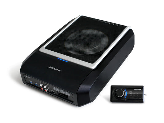 Alpine PWD-X5 - 8" Powered Subwoofer Slimline 4 Ch DSP Amp