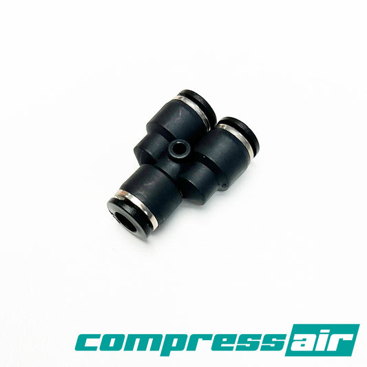 Compress Air Union Y 1/4" PTC X 1/4" PTC X 1/4" PTC