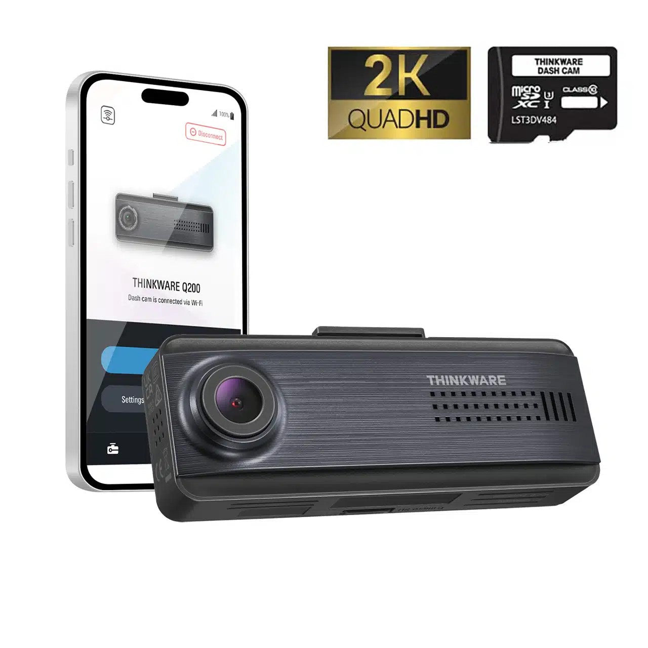 Thinkware Q200 1CH - 2K Quad HD 32GB