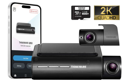 Thinkware Q850 2CH - 2K Quad HD Front & 1080p Full HD Rear