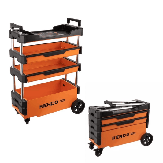 Kendo 90333 - Tool Trolley Cart Roller Cabinet Heavy Duty Garage Workshop Collapsable