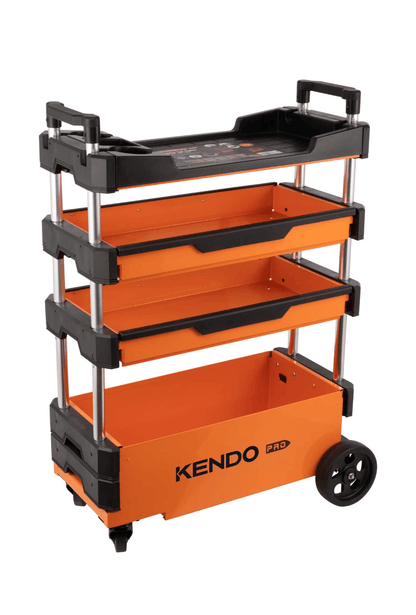 Kendo 90333 - Tool Trolley Cart Roller Cabinet Heavy Duty Garage Workshop Collapsable