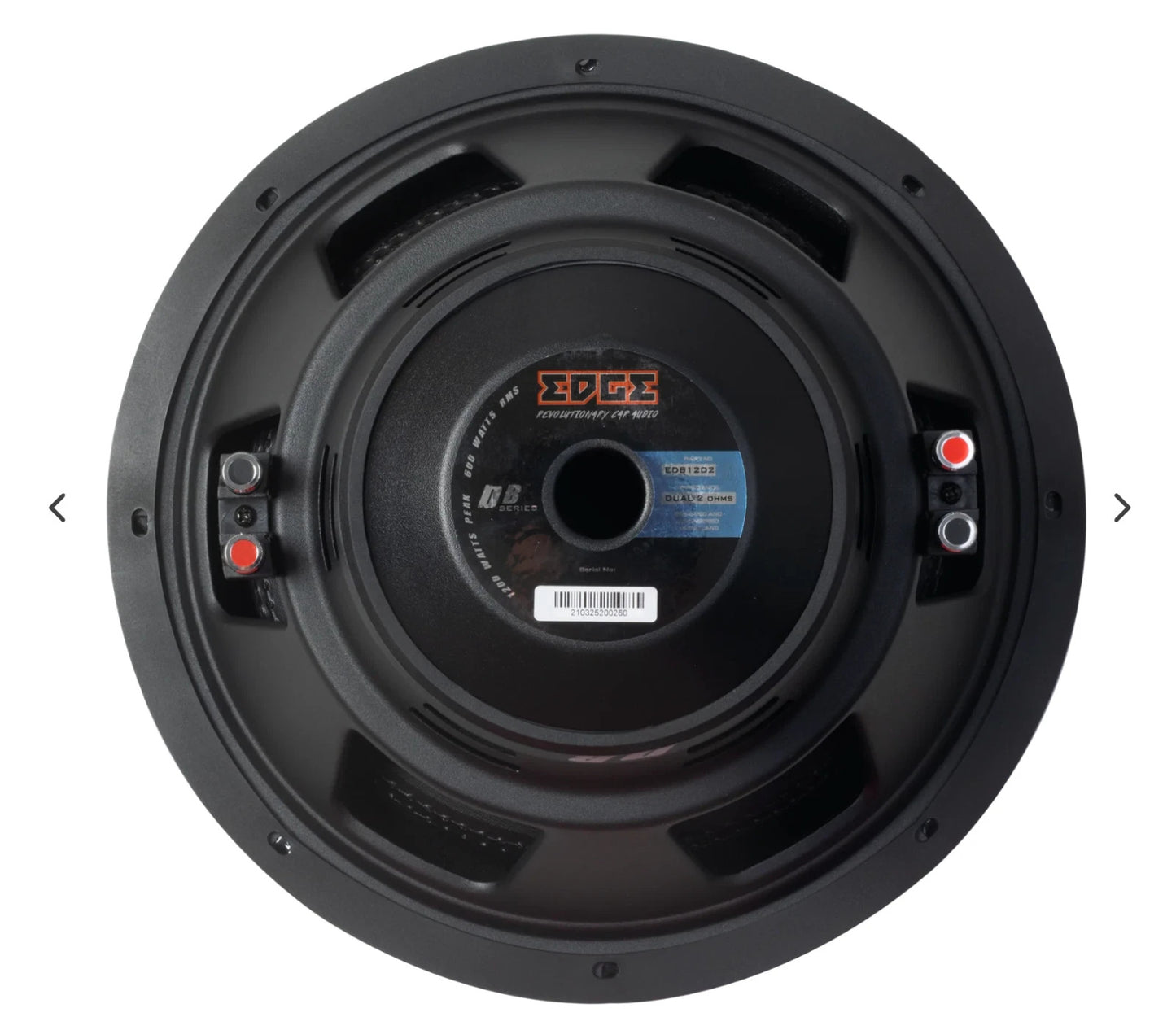 EDGE EDB12D2-E3 - DB Series 12" Dual 2 Ohm Subwoofer