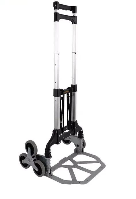 Kendo 90805 - Folding Stair Climber Sack Truck 80kg Aluminium Hand Trolley 50Kg Stairs