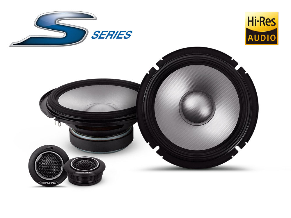 Alpine S2-S65C - S-Series 6.5" 2-Way Car Component Speakers