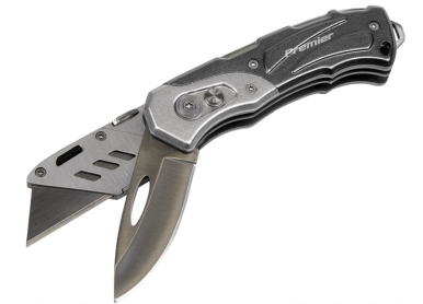 Sealey PK37 Locking Pocket Knife - Twin-Blade