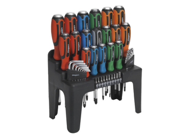 Sealey S01106 90pc Electrician's Tool Kit 44pc Hammer-Thru Screwdriver, Hex Key & Bit Set