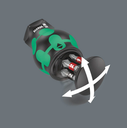 Wera 05008874001 Kraftform Kompakt Stubby magazine 2, 6 pieces