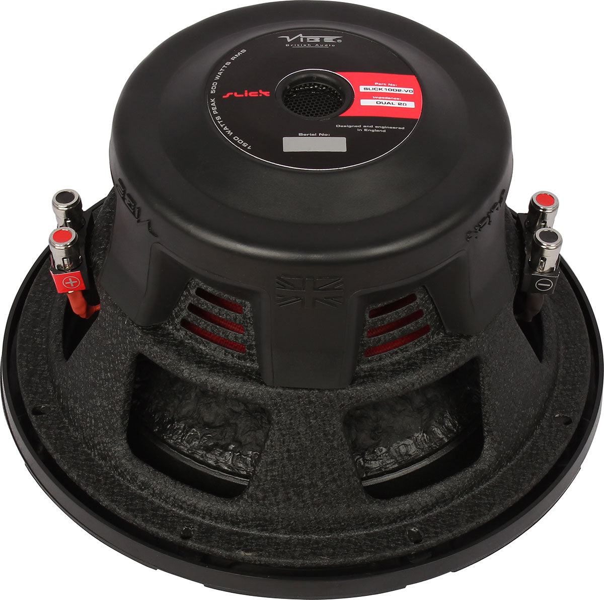 Vibe SLICK10D2-V3 - 10" Dual 2 Ohm Car Subwoofer 1500 Watts