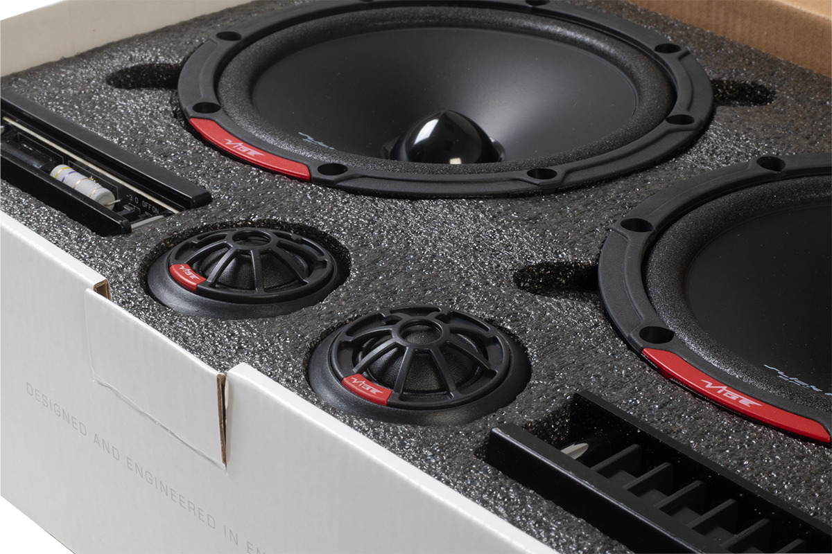 VIBE SLICK6SQC-V9 - Slick Series 6.5" 2-Way Component Speakers