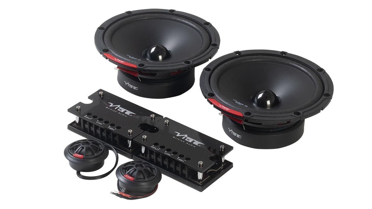 VIBE SLICK6SQC-V9 - Slick Series 6.5" 2-Way Component Speakers