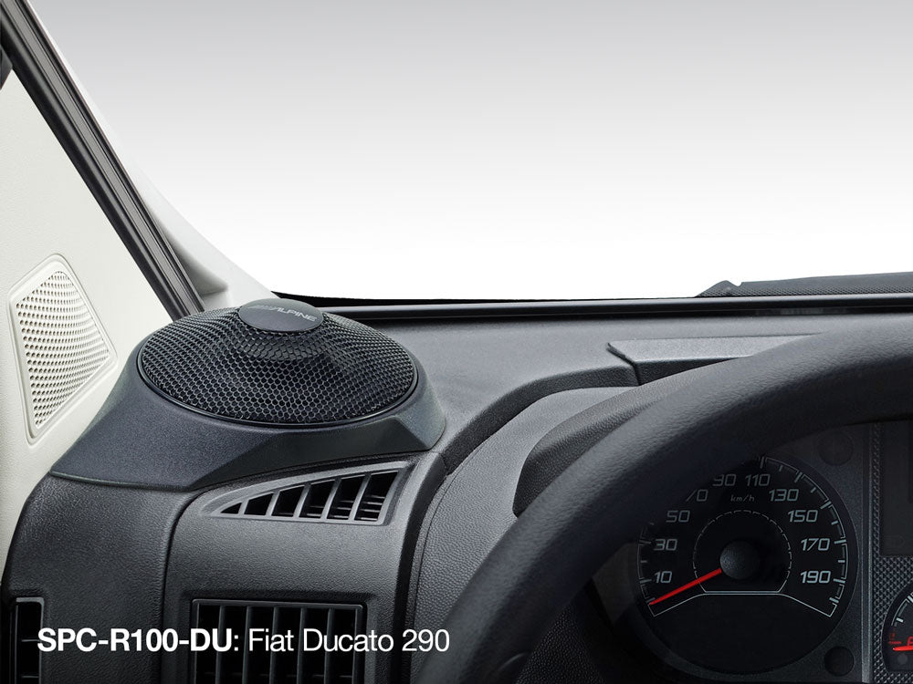 Alpine SPC-R100-DU - Radial On-Dash Speakers for Fiat Ducato 3, Citroën Jumper II & Peugeot Boxer II