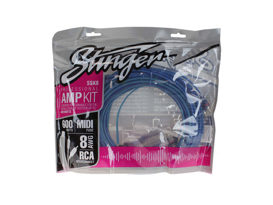 Stinger Select SSK8 - 8 Gauge 600W Complete Amplifier Wiring Kit
