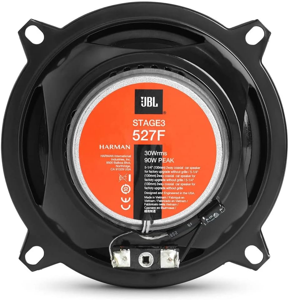 JBL Stage3 527F - 5 1/4" 2-Way Coaxial Speakers Factory Upgrade Without Grills