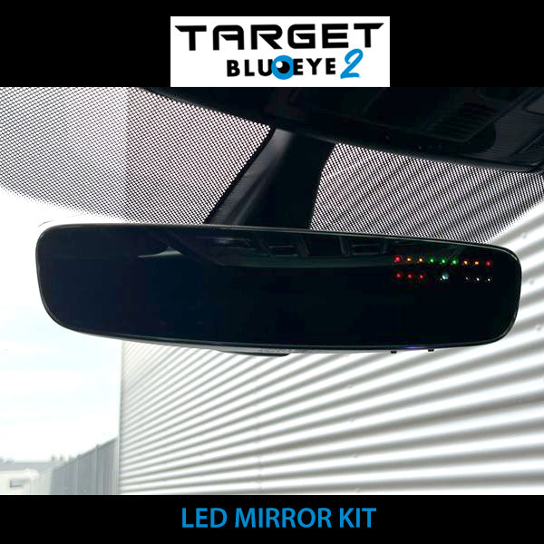 TARGET BLU EYE 2 - Emergency Vehicle & Tetra Radio Detector - LED Mirror Kit