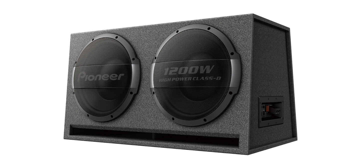 Pioneer TS-WX1220AH 30 cm x 2 Bass Reflex Subwoofer with Built-in Amplifier (3000 W)