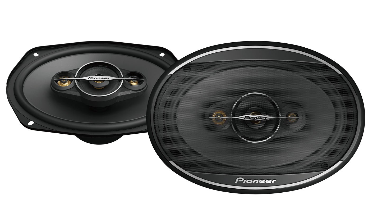 Pioneer TS-A6961F - 6"x9" 4-Way Coaxial Car Shelf Speakers 450W