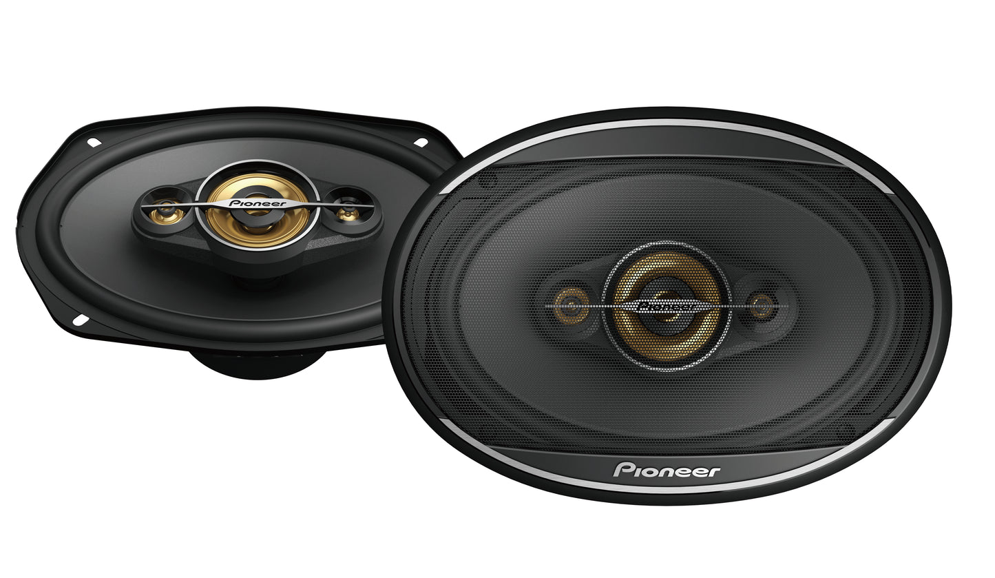 Pioneer TS-A6971F - 6"x9" 4-Way Coaxial Car Shelf Speakers 600W