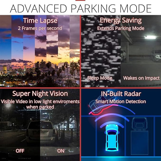 Thinkware U3000 PRO 1CH 4K Front Only Dashcam, With Built-In Radar & HDR, Bluetooth, Wifi, Super Night Vision, 64GB SD Card