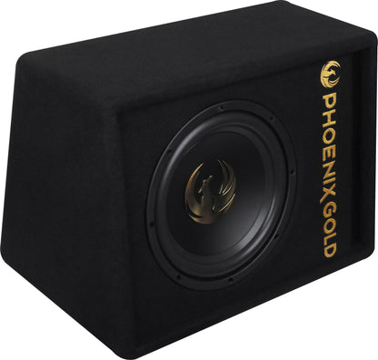 Phoenix Gold Z10AB 10″ Active Ported Subwoofer 800W with Wiring Kit