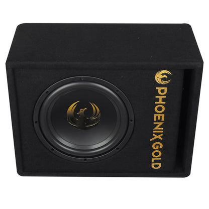 Phoenix Gold Z8AB 8″ Active Ported Subwoofer 500W with Wiring Kit